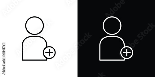 Follower icon collection. Line vector sign, symbol for web and mobile