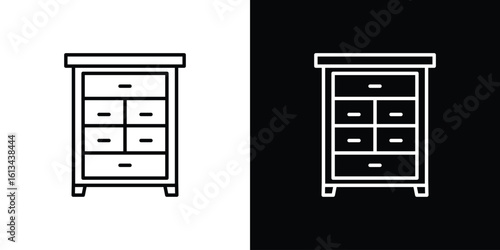 Dresser icon collection. Line vector sign, symbol for web and mobile