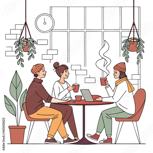 couple in cafe