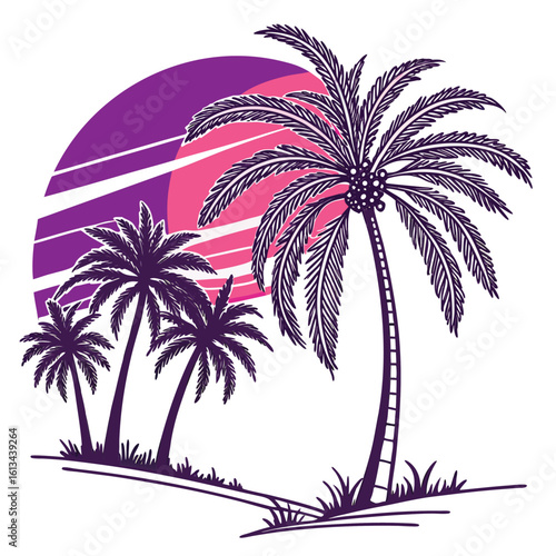 tropical palm tree