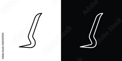 Crowbar icon collection. Line vector sign, symbol for web and mobile