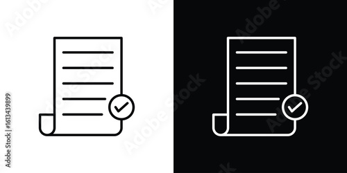 Consent icon collection. Line vector sign, symbol for web and mobile