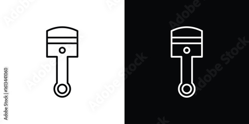 Car connecting rod icon collection. Line vector sign, symbol for web and mobile