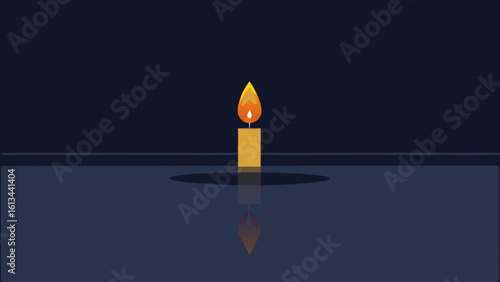 candlelight glowing floor winter mood