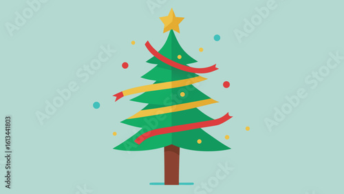 tree ribbon sparkling tinsel