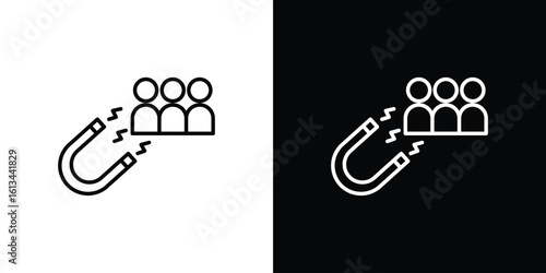 Attraction icon collection. Line vector sign, symbol for web and mobile