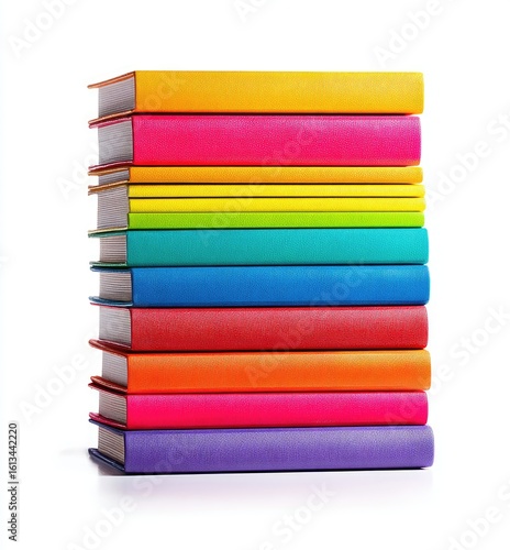 Wallpaper Mural Stack of colorful books (11) Torontodigital.ca