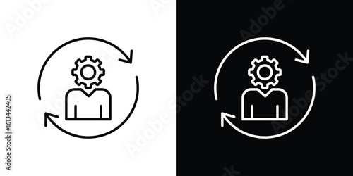 Adaptation icon collection. Line vector sign, symbol for web and mobile