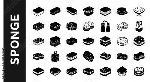 Sponge Silhouette Collection: Marine Life, Ocean, and Filter Feeders