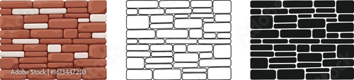 Stone wall texture background pattern design for exterior and interior decoration