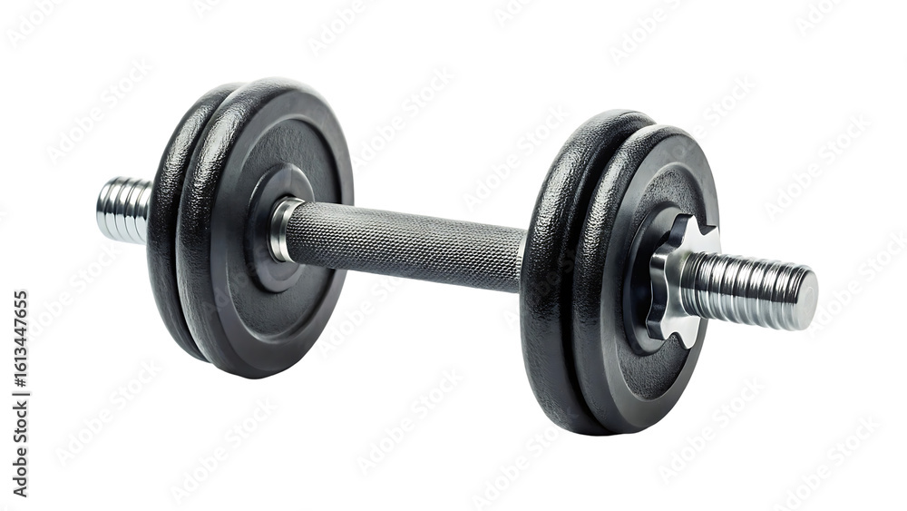 Fototapeta premium dumbbells over white background. isolated on white background