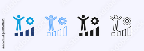 Development Icon Set Multiple Style Collection