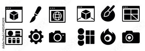 3D Software Icon Set