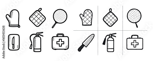 Kitchen Safety Icons