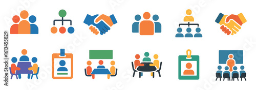 Colorful Entrepreneurship Icons