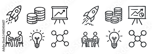 GenerationZ Entrepreneurship Icons