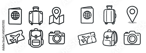 Travel Icons Sketch