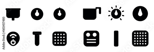 Airfryer Icon Set