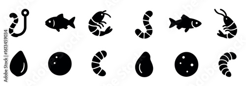 Fishing Bait Icons