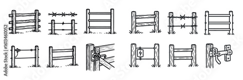 Ranch Fencing Icons