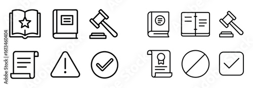 Minimalist Law Icons