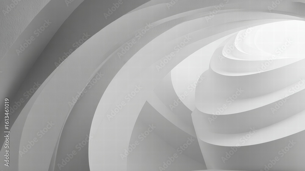 Obraz premium Modern Architectural Design with Curved Structures