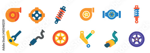 Colorful Drifting Icons