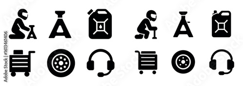 Racing Pit Crew Icons