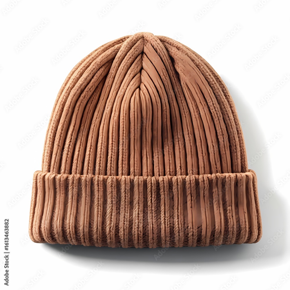 Fototapeta premium Warm Knit Beanie A Rich Textured Winter Accessory, Winter Cap