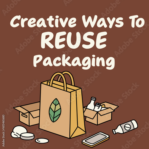 Creative ways to reuse packaging ideas for sustainable living and zero waste lifestyle and eco friendly habits