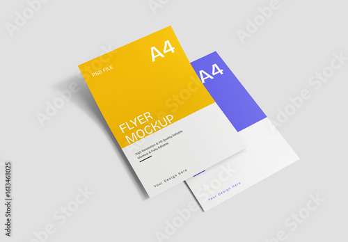 Two A4 Flyer Mockup Design