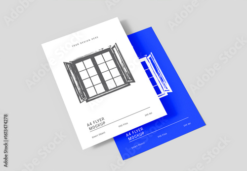 Two Realistic Flyer Mockup