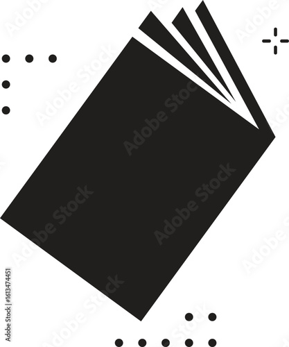 Book icons set, logo isolated on white background, vector illustration.