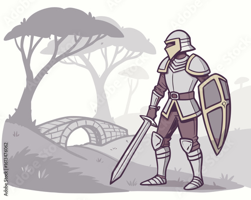 knight with sword