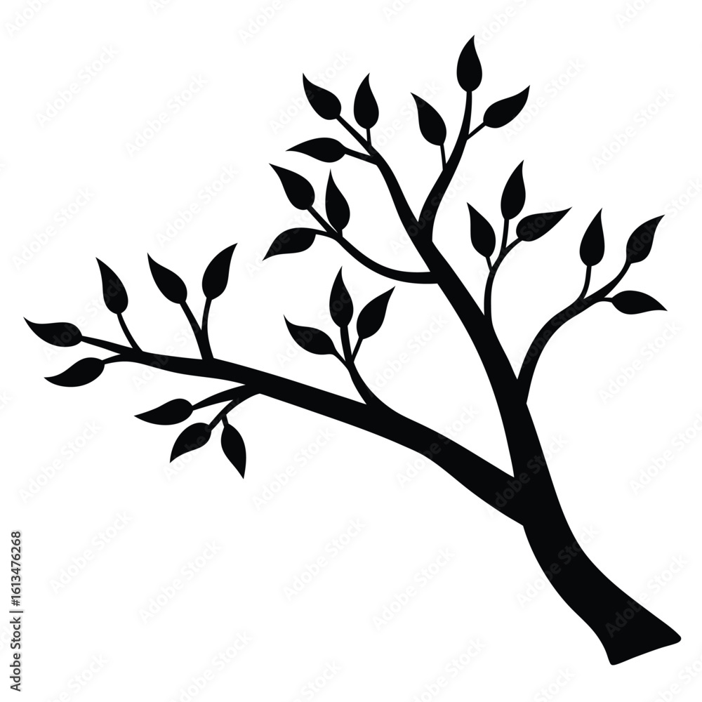 Obraz premium tree branch vector icon
