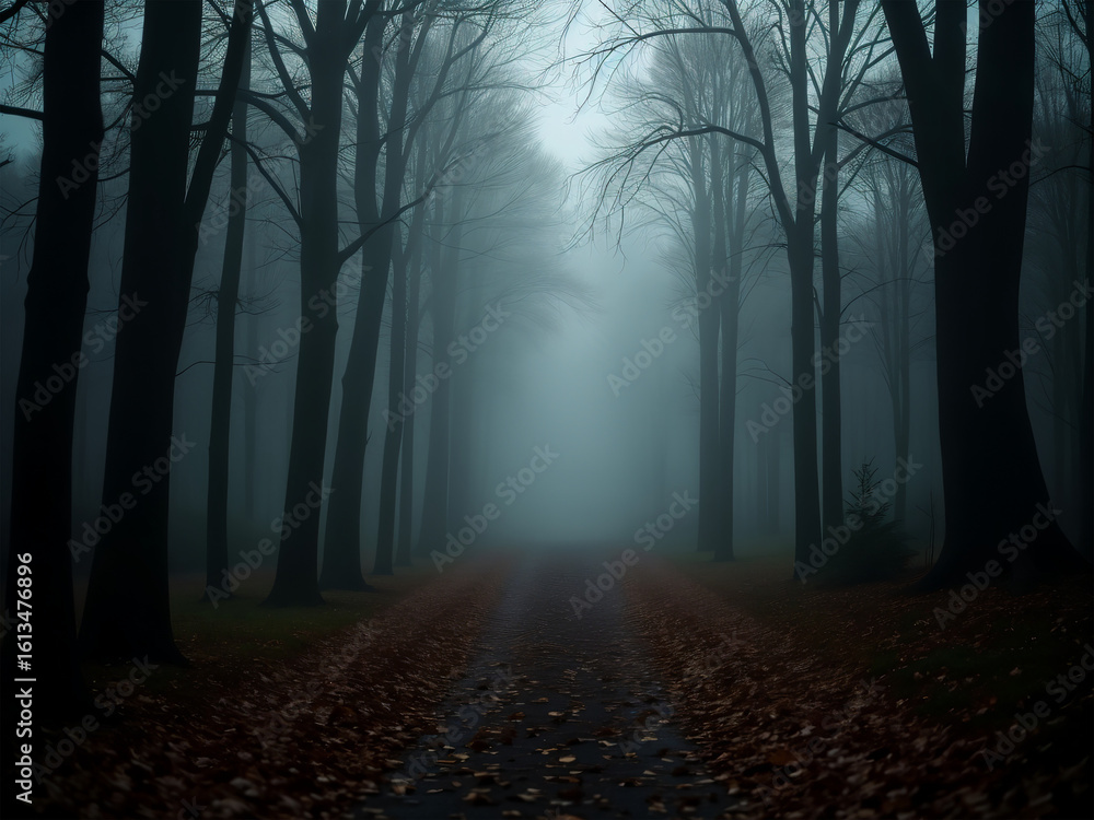 Fototapeta premium fog in the woods