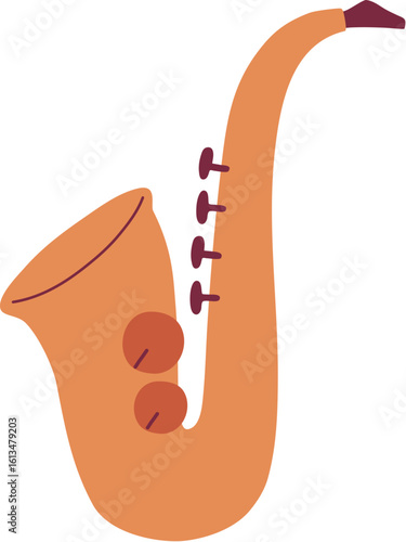 Golden Saxophone Playing Jazz Music