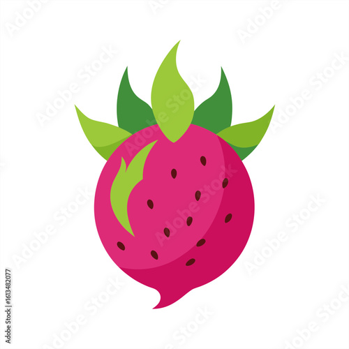 dragonfruit on transparent background