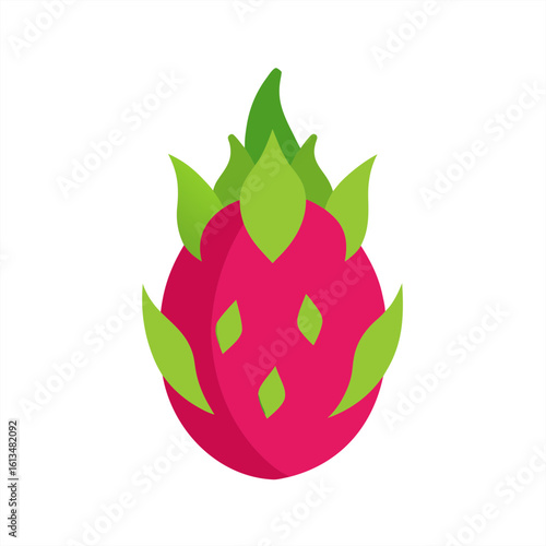 dragonfruit on transparent background