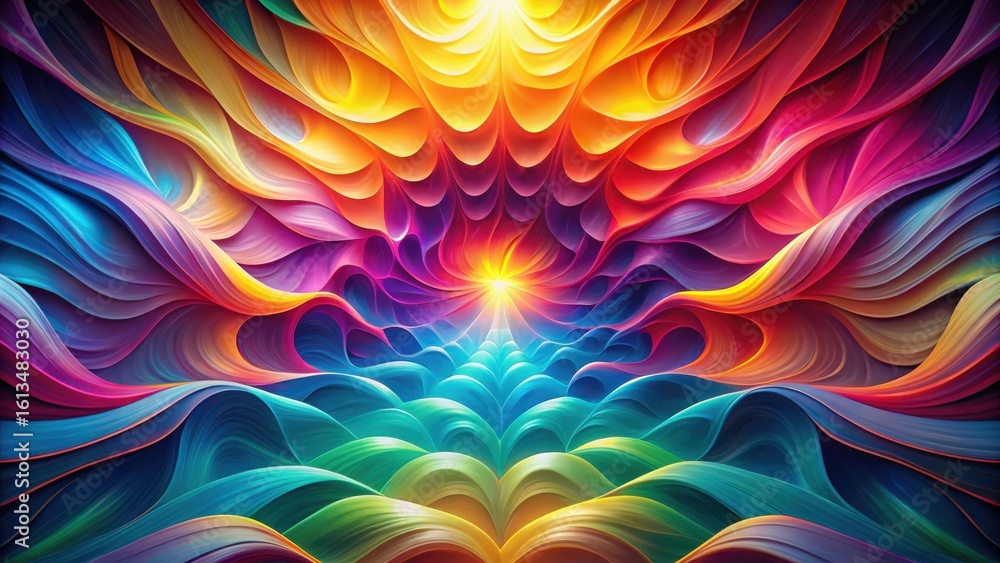 Vibrant Swirls of Color Creating an Abstract Landscape of Joyful Energy and Serene Harmony Vibrant Swirls of Color Creating an Abstract Landscape of Joyful Energy and Serene Harmony