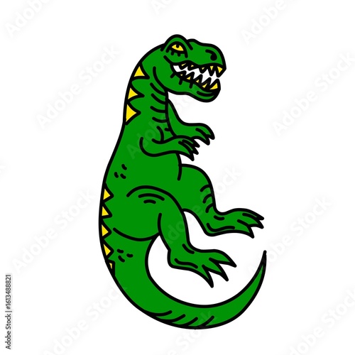 cartoon crocodile with big eyes