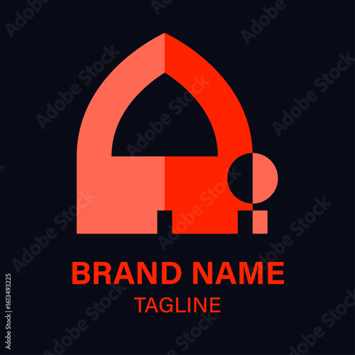 Modern AI Logo Design Abstract Geometric Vectors for Brand Identity