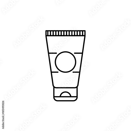 Pain relief gel tube vector icon for topical analgesic products