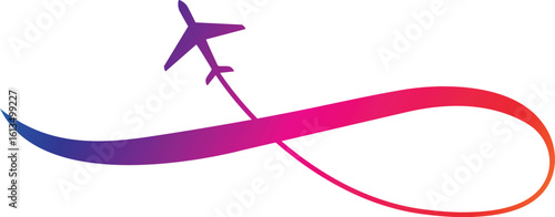 The modern aircraft icon set. The plane illustration sign collection. The airplane symbol. The travel logo.