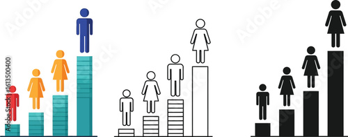 Understanding gender inequality in business leadership roles and career advancement graph