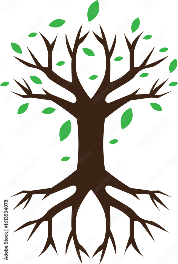 Fototapeta premium vector black tree of live icon on white background