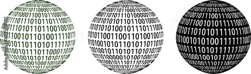 Understanding binary code sphere data visualization for technology and innovation