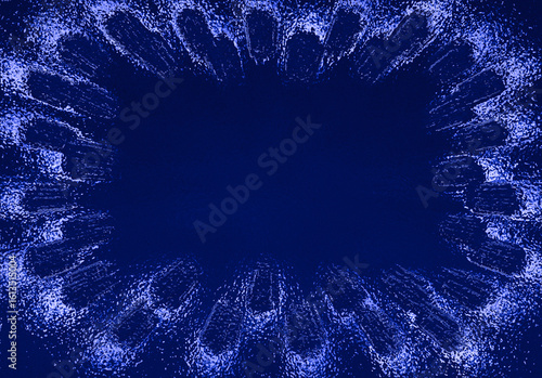 blue christmas background. blue background with ice pattern closeup. Stylish backdrop with cube effect. Elegant blue and white background. Light geometric cell effect pattern. Cool bright futuristic 