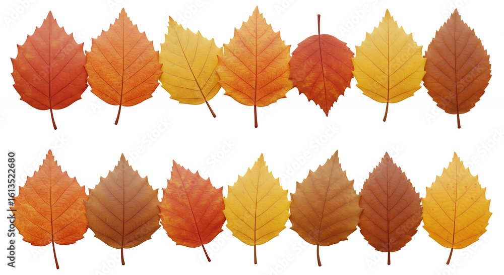 Obraz premium Autumn leaves design element