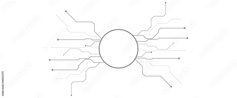 Obraz premium Vector design element style circuit board background